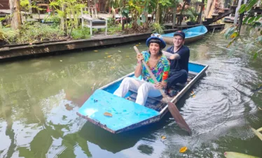 The best experience is trying to paddle the boat by yourself